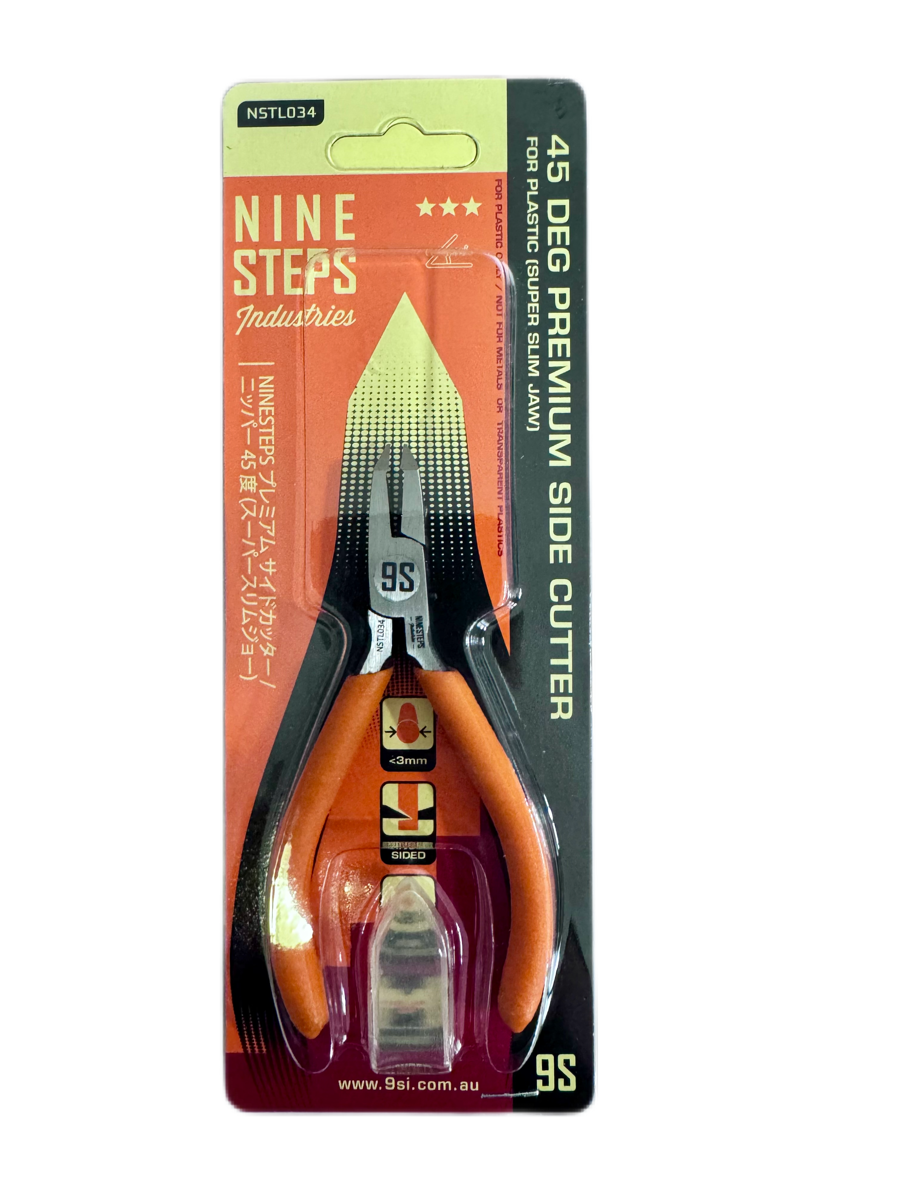 NINESTEPS Premium Side Cutter / Nipper 45 deg (Super Slim Jaw) **PRE-ORDER